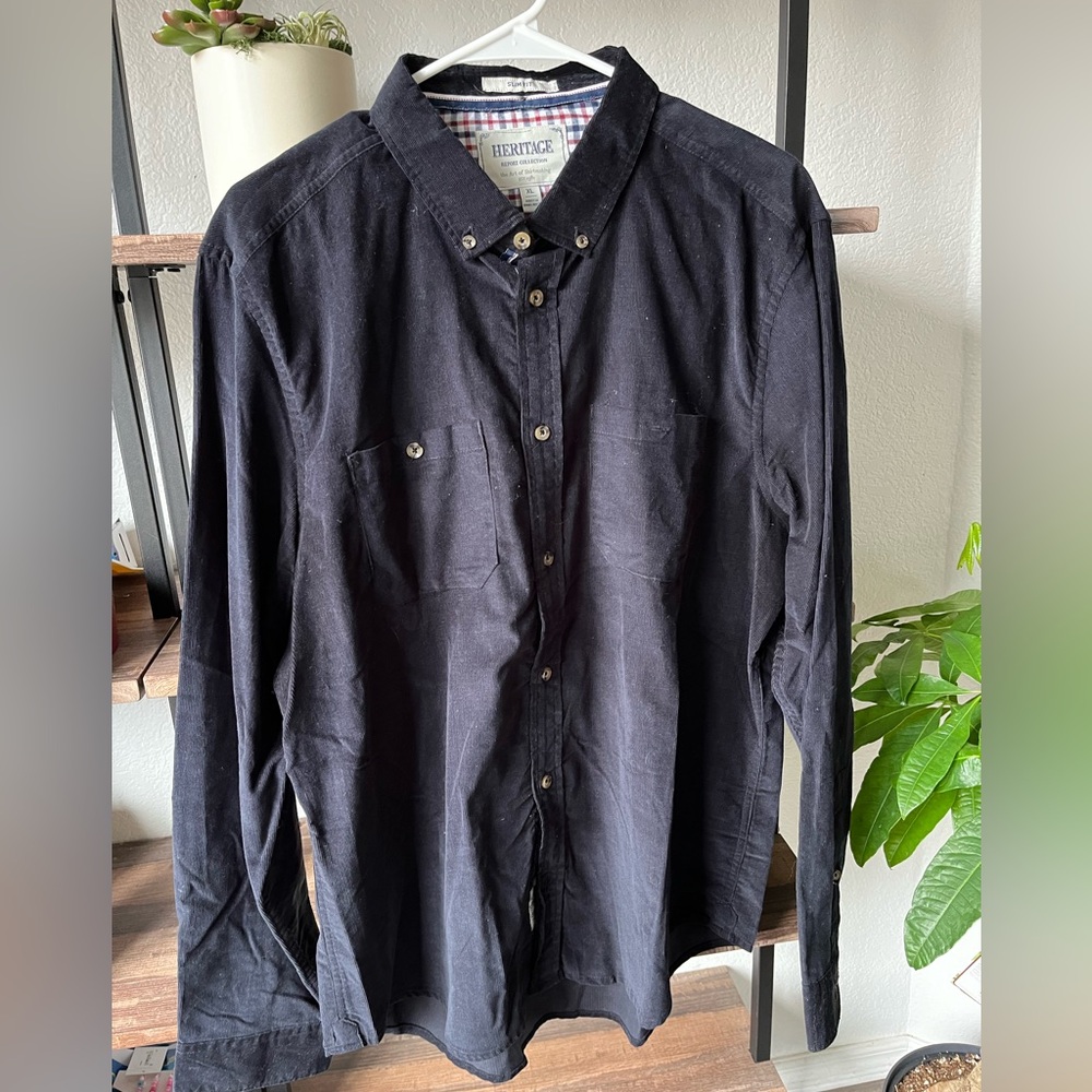 Heritage Corduroy Men’s Shirt (Slim Fit, XL)